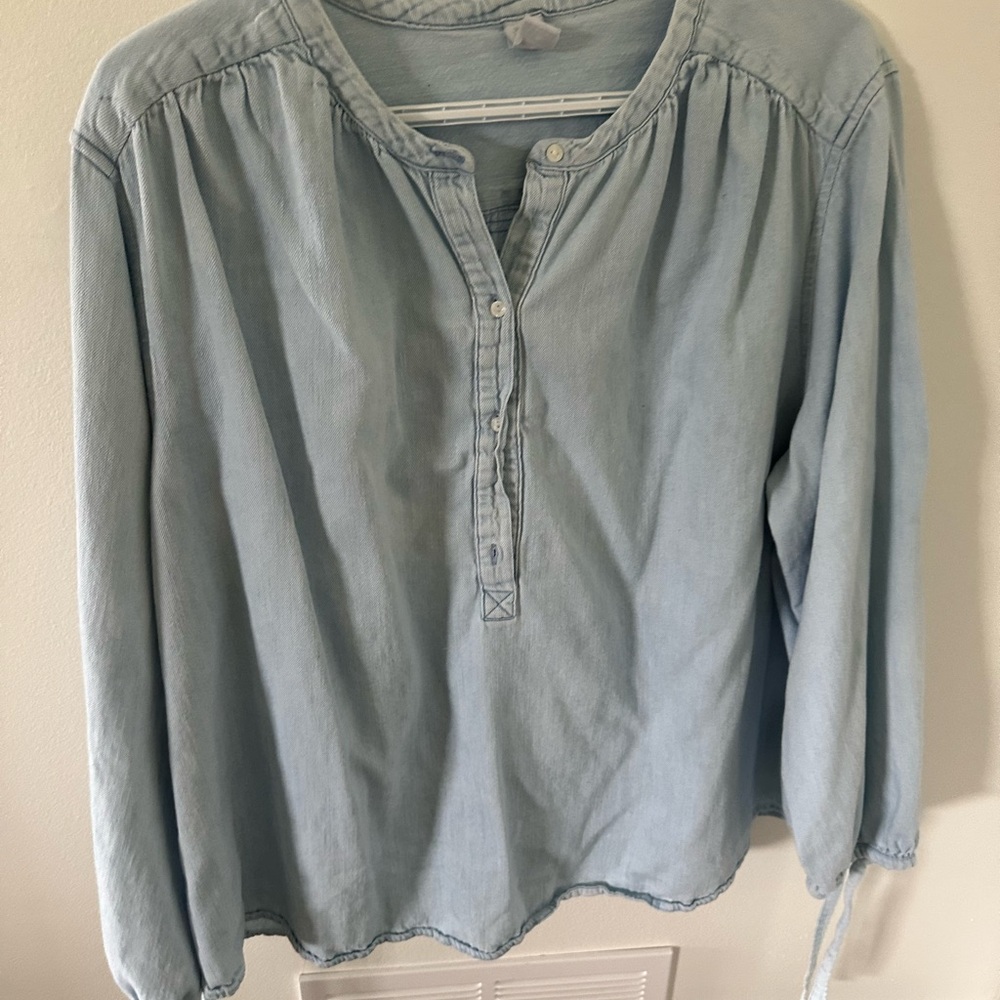 Old Navy Sky Blue Button-Up Shirt